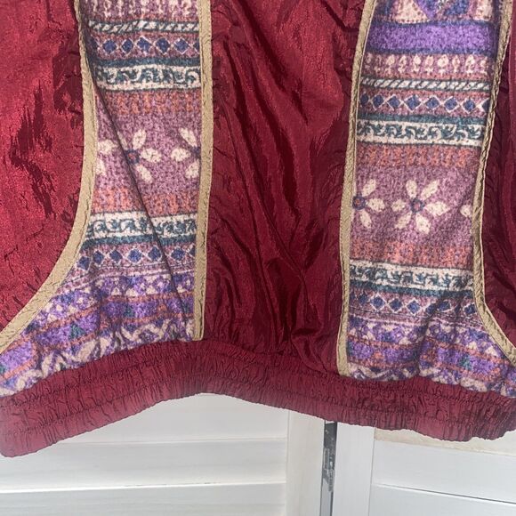 Vintage Athletic Works 2 Pc Set Jogger Parachute Pants Windbreaker Women's Large - Picture 8 of 12